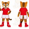 Orange Tiger Mascot Costume for Sports Events