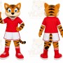 Orange Tiger Mascot Costume for Sports Events