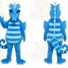 Blue Seahorse Mascot Costume for Children's Events