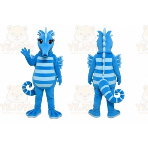 Blue Seahorse Mascot Costume for Children's Events