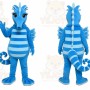 Blue Seahorse Mascot Costume for Children's Events