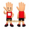 Beige Hand Mascot Costume for Events and Promotions Beige Hand Mascot Costume for Events and Promotions