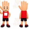 Beige Hand Mascot Costume for Events and Promotions