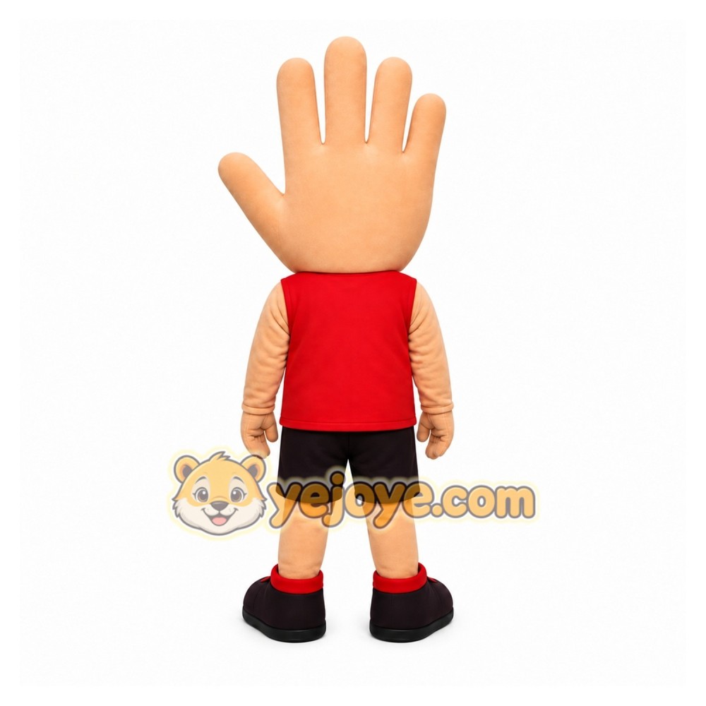 Beige Hand Mascot Costume for Events and Promotions Beige Hand Mascot Costume for Events and Promotions