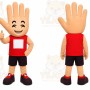 Beige Hand Mascot Costume for Events and Promotions