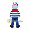 Blue Seal Mascot Costume for Restaurant Promotions