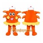 Orange Octopus Mascot Costume for Children's Events
