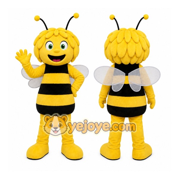 Yellow Bee Mascot Costume for Children's Events