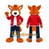 Orange Fox Mascot Costume for Events and Promotions