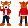 Orange Fox Mascot Costume for Events and Promotions
