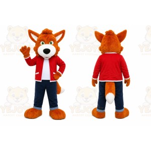 Orange Fox Mascot Costume for Events and Promotions