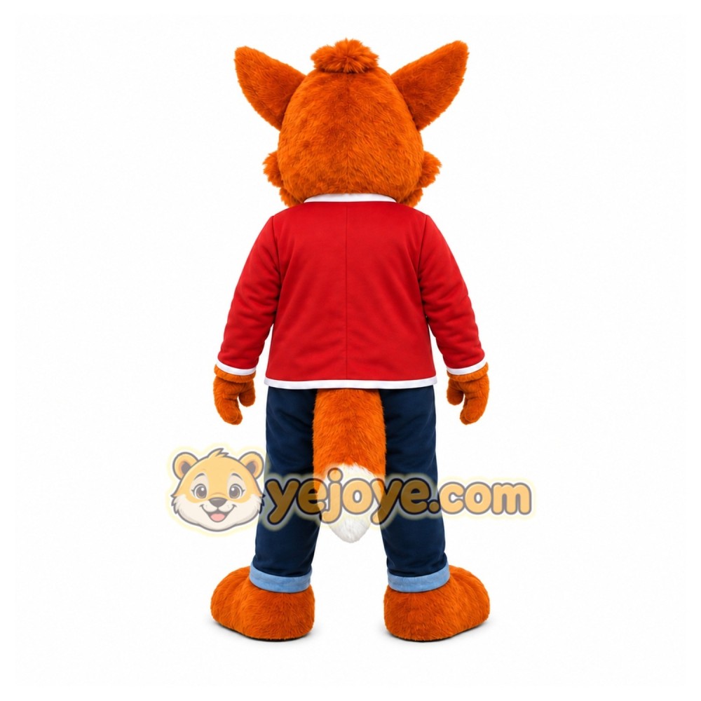 Orange Fox Mascot Costume for Events and Promotions