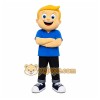 Yellow Boy Mascot Costume for Children's Events Yellow Boy Mascot Costume for Children's Events