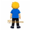 Yellow Boy Mascot Costume for Children's Events Yellow Boy Mascot Costume for Children's Events