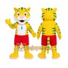 Yellow Tiger Mascot Costume for Children's Events Yellow Tiger Mascot Costume for Children's Events