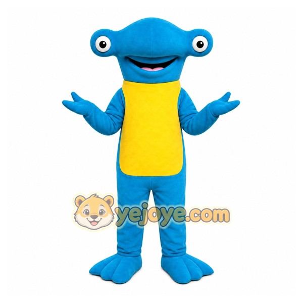 Blue Hammerhead Shark Mascot Costume for Events and Promotions