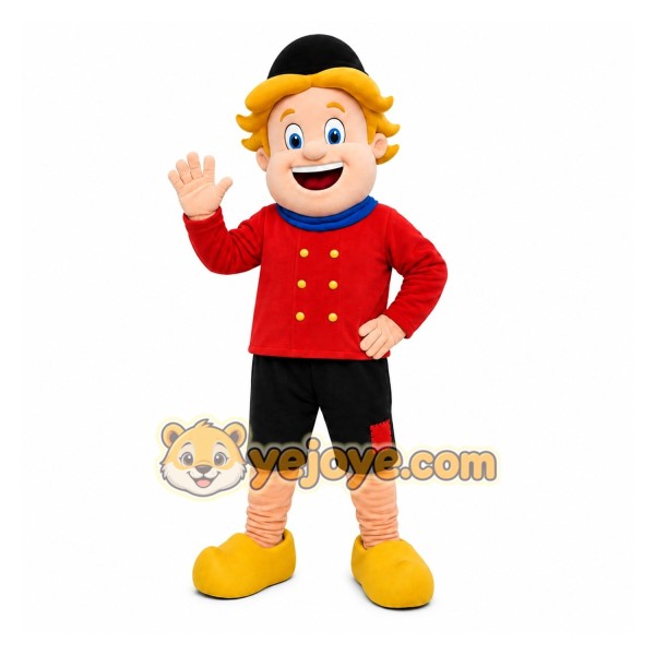 Red Boy Mascot Costume for Children's Events