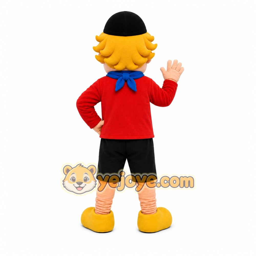 Red Boy Mascot Costume for Children's Events
