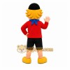 Red Boy Mascot Costume for Children's Events