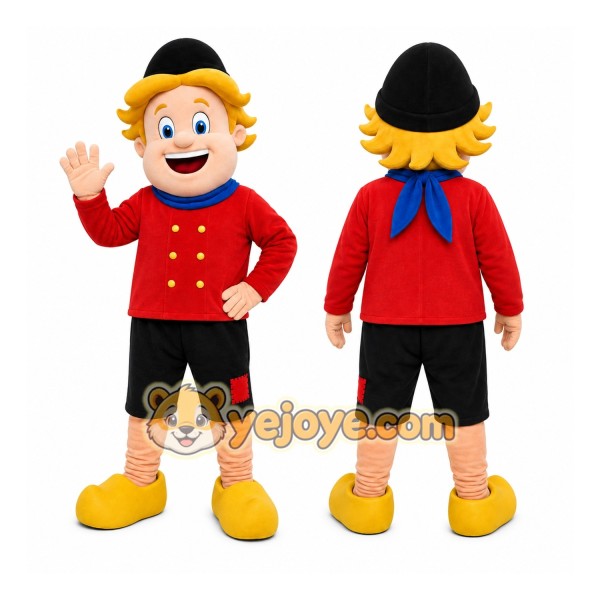 Red Boy Mascot Costume for Children's Events