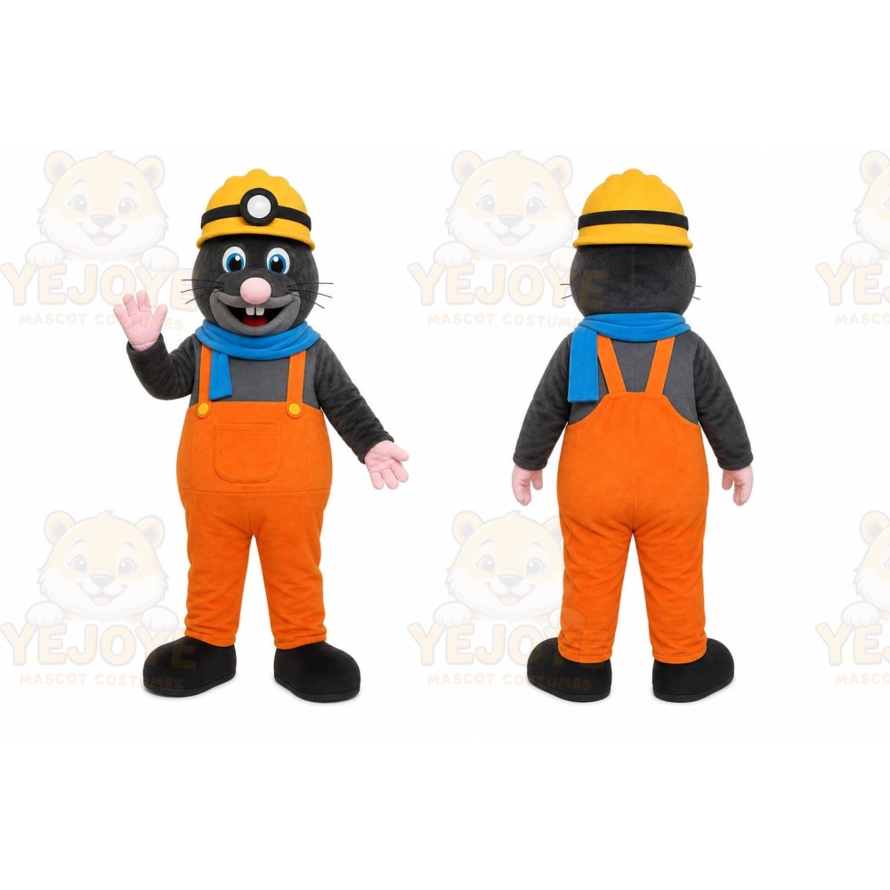 Orange Mole Mascot Costume for Events and Promotions