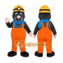Orange Mole Mascot Costume for Events and Promotions