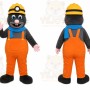 Orange Mole Mascot Costume for Events and Promotions