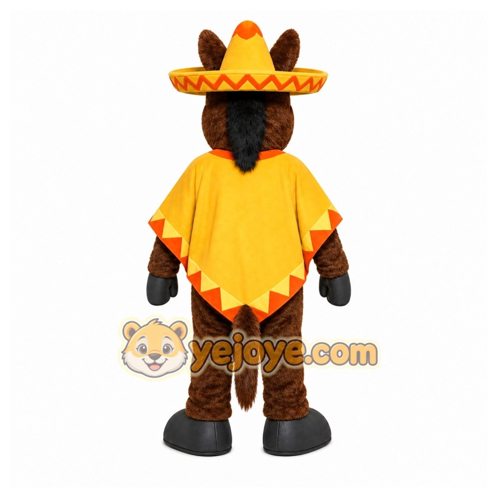 Yellow Horse Mascot Costume for Events and Promotions