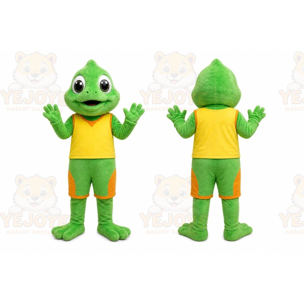 Green Frog Mascot Costume for Children's Events