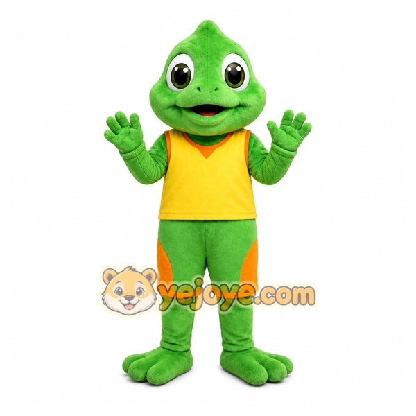 Green Frog Mascot Costume for Children's Events