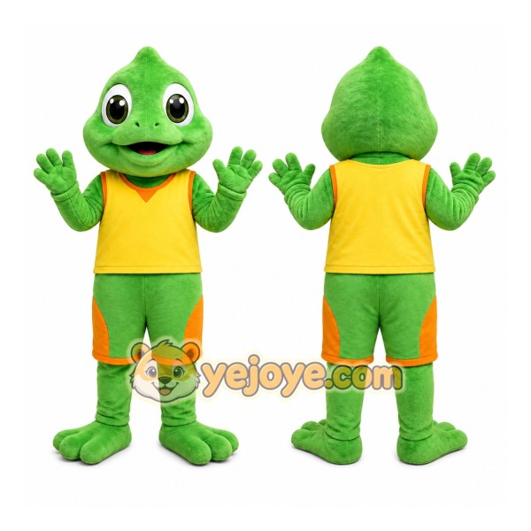 Green Frog Mascot Costume for Children's Events