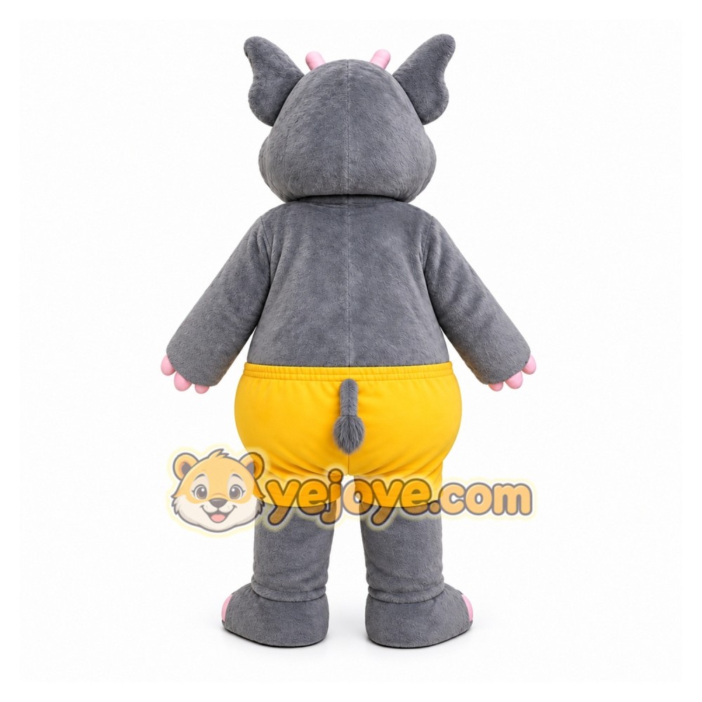Gray Hippopotamus Mascot Costume for Children's Events Gray Hippopotamus Mascot Costume for Children's Events