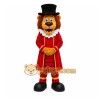 Red Lion Ringmaster Mascot Costume for Events and Promotions Red Lion Ringmaster Mascot Costume for Events and Promotions