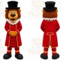 Red Lion Ringmaster Mascot Costume for Events and Promotions