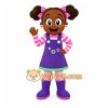 Purple Girl Character Mascot Costume for Events and Promotions Purple Girl Character Mascot Costume for Events and Promotions