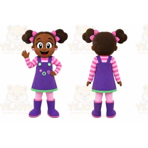 Purple Girl Character Mascot Costume for Events and Promotions