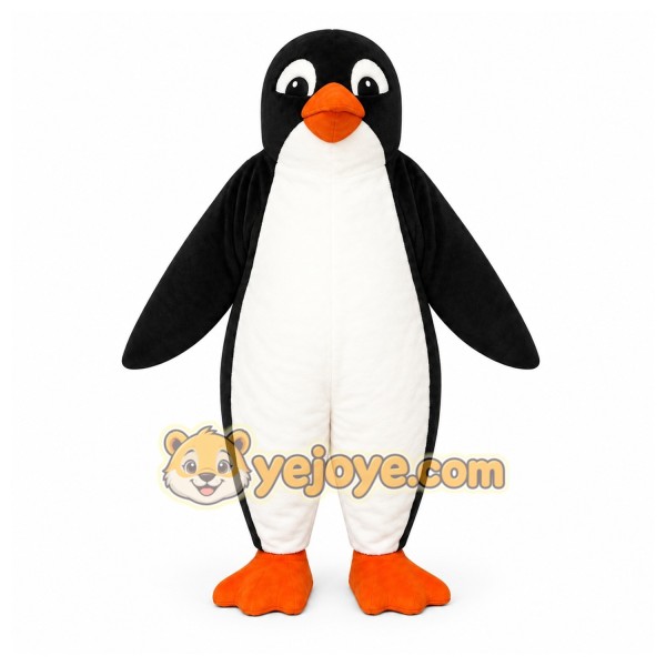 Black Penguin Mascot Costume for Events and Promotions