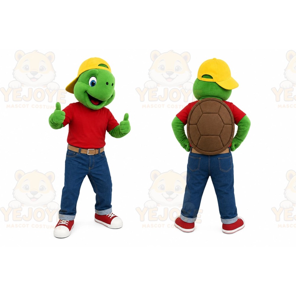 Green Turtle Mascot Costume for Events and Promotions