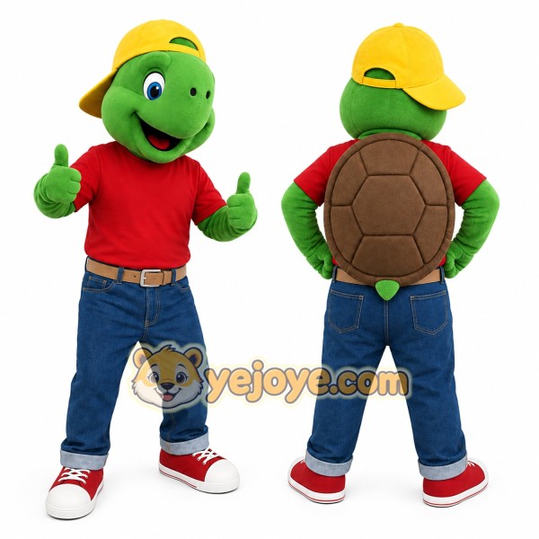 Green Turtle Mascot Costume for Events and Promotions