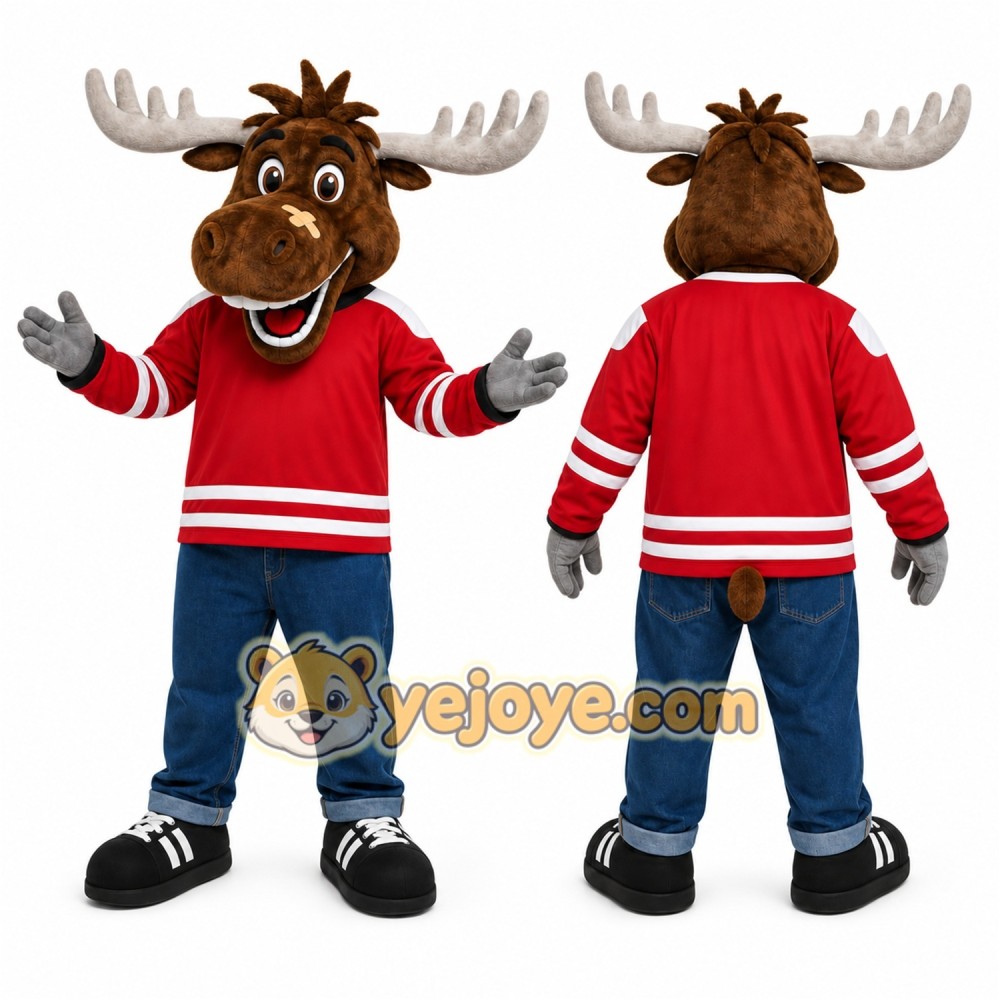 Brown Moose Mascot Costume for Events and Promotions Brown Moose Mascot Costume for Events and Promotions
