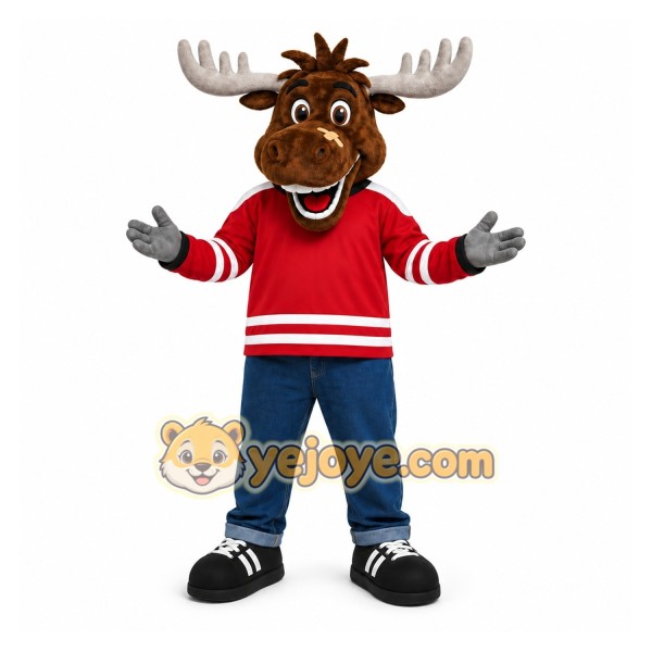 Brown Moose Mascot Costume for Events and Promotions