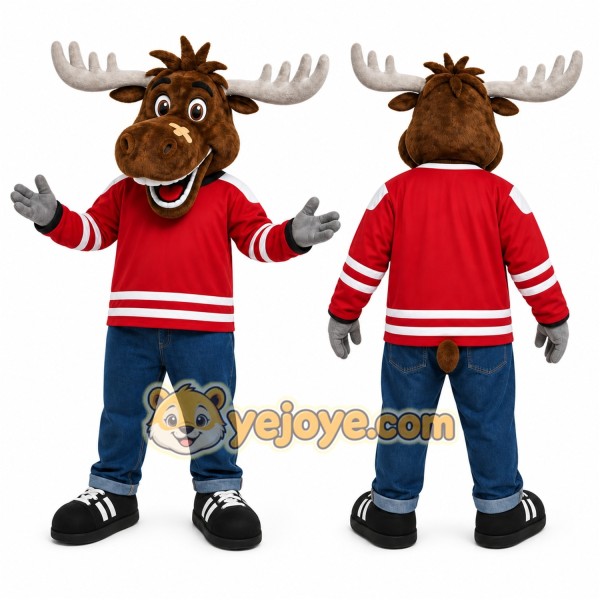 Brown Moose Mascot Costume for Events and Promotions