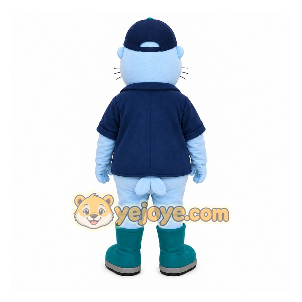 Blue Seal Mascot Costume for Events and Promotions Blue Seal Mascot Costume for Events and Promotions