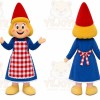 Blue Girl Character Mascot Costume for Events and Promotions