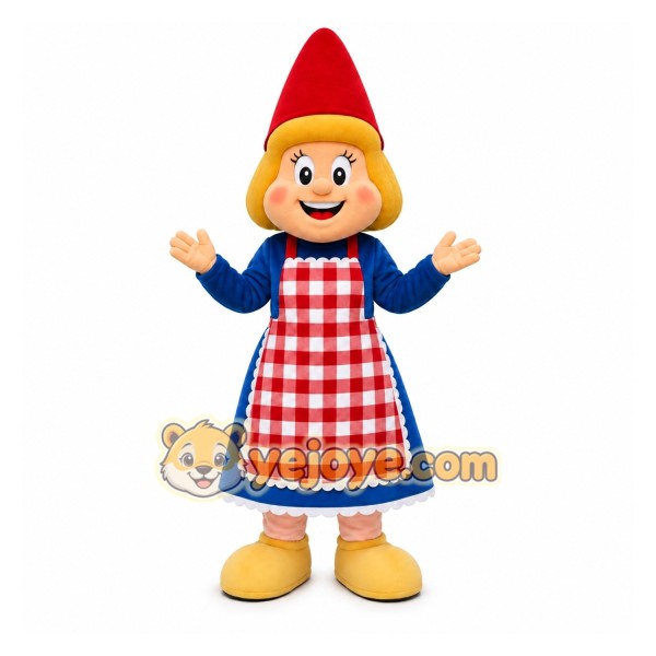 Blue Girl Character Mascot Costume for Events and Promotions