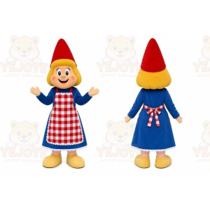 Blue Girl Character Mascot Costume for Events and Promotions
