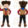 Brown Cowboy Mascot Costume for Events and Promotions