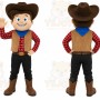 Brown Cowboy Mascot Costume for Events and Promotions