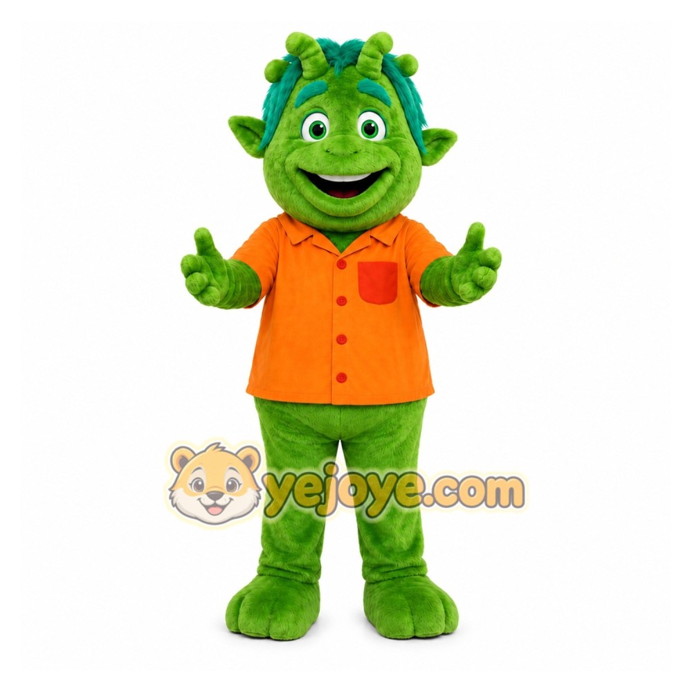 Green Alien Mascot Costume for Events and Promotions Green Alien Mascot Costume for Events and Promotions