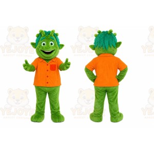 Green Alien Mascot Costume for Events and Promotions